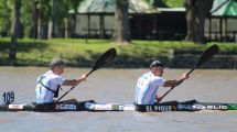 Imagen de En la última jornada de los master en el Mundial de canotaje de Gualeguaychú, la armada regional volvió a brillar
