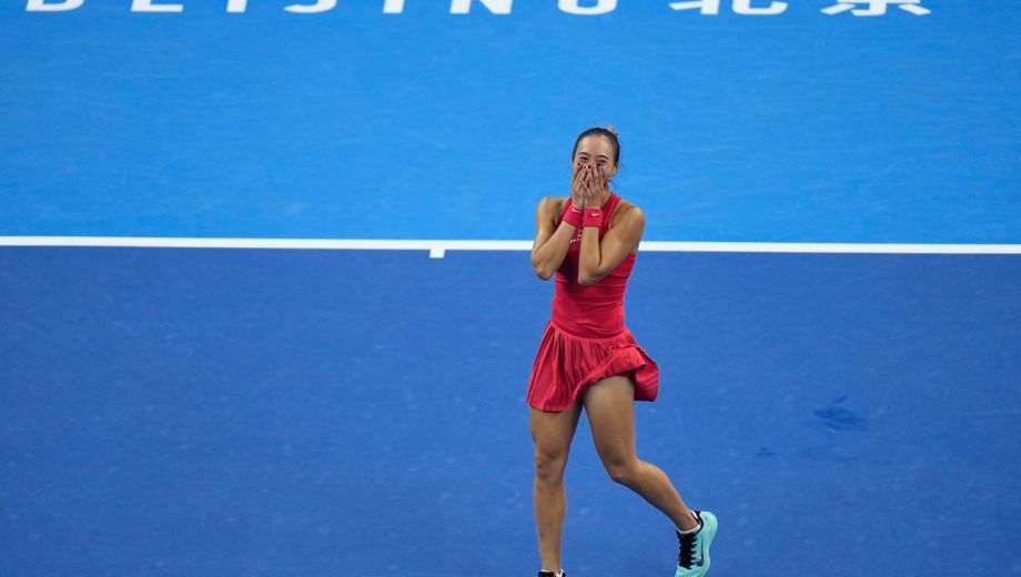 Hazaña consumada. Ingresó por la ventana y se va por la puerta grande. Gran conquista de la campeona olímpica. (AP)