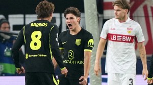 Vuelta al gol y desahogo para Julián Álvarez, en el empate de Atlético de Madrid por Champions