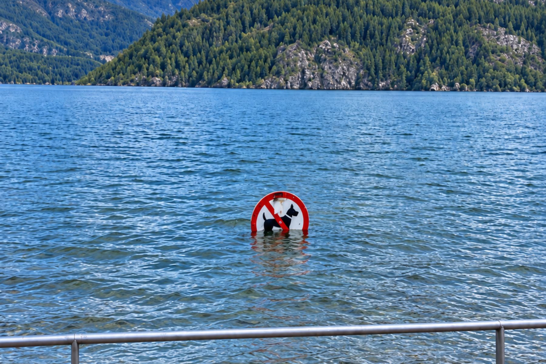 Alerta por crecida del lago Lácar y presencia de troncos flotantes