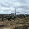 Imagen de Chubut: Una avioneta perdió el control y realizó un aterrizaje forzoso en un campo cerca de Trelew