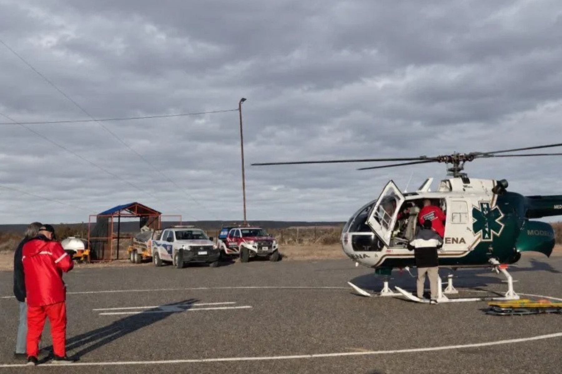 Operativo de vuelo sanitario para trasladar a mujer embarazada en Neuquén