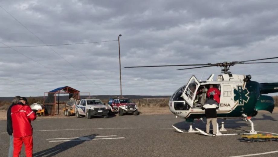 El traslado partió desde el aeródromo de Rincón de los Sauces hacia Neuquén capital (Foto: gentileza)