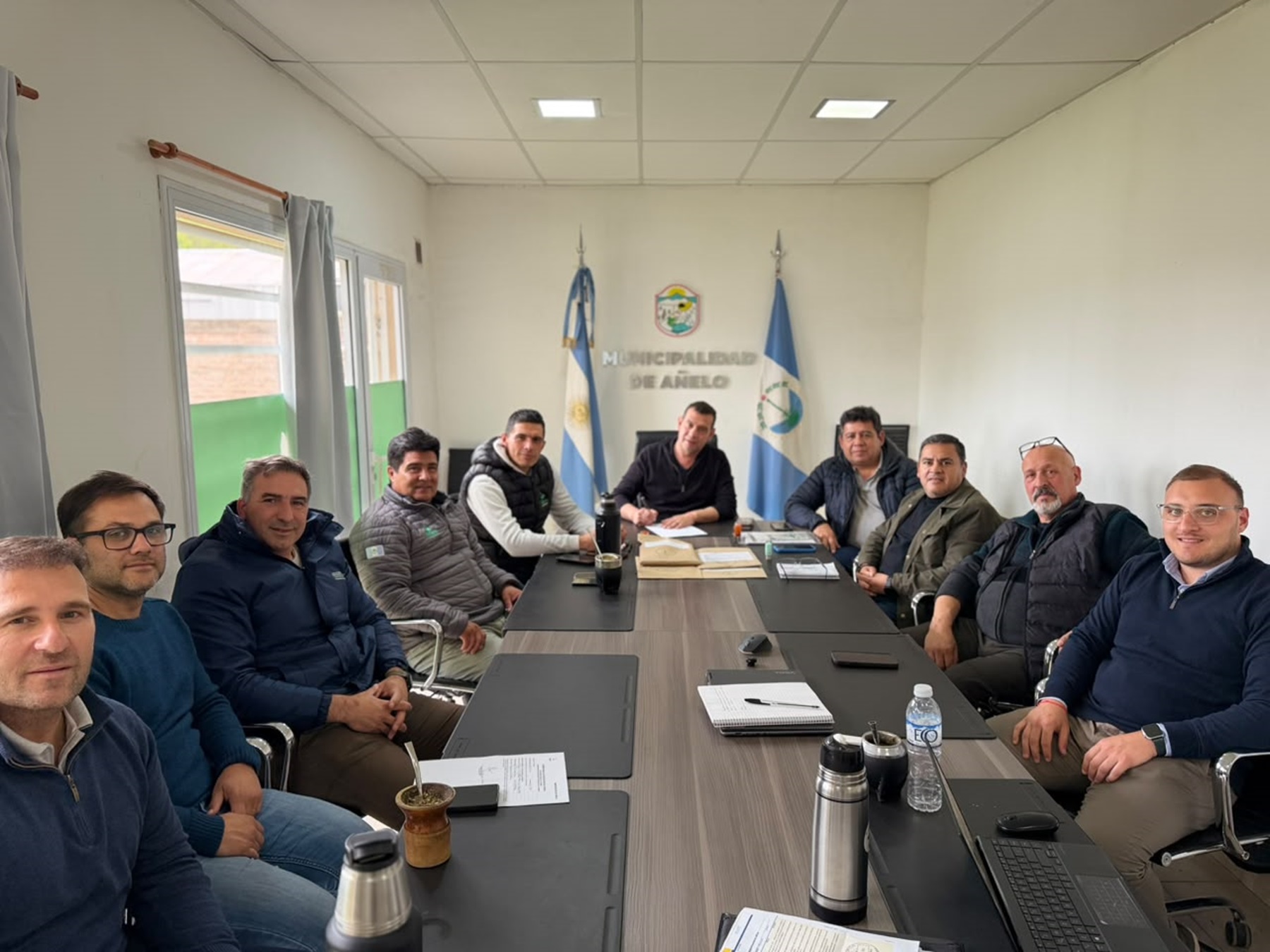 Añelo avanza en la construcción de un gimnasio municipal