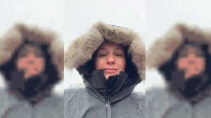 Pampita volvió a peregrinar a Luján bajo la lluvia y sorprendió con un particular truco para proteger sus pies