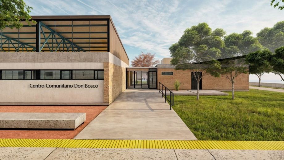 Así proyectan el nuevo Centro Comunitario Don Bosco. Imagen ilustrativa: municipio de Cipolletti. 