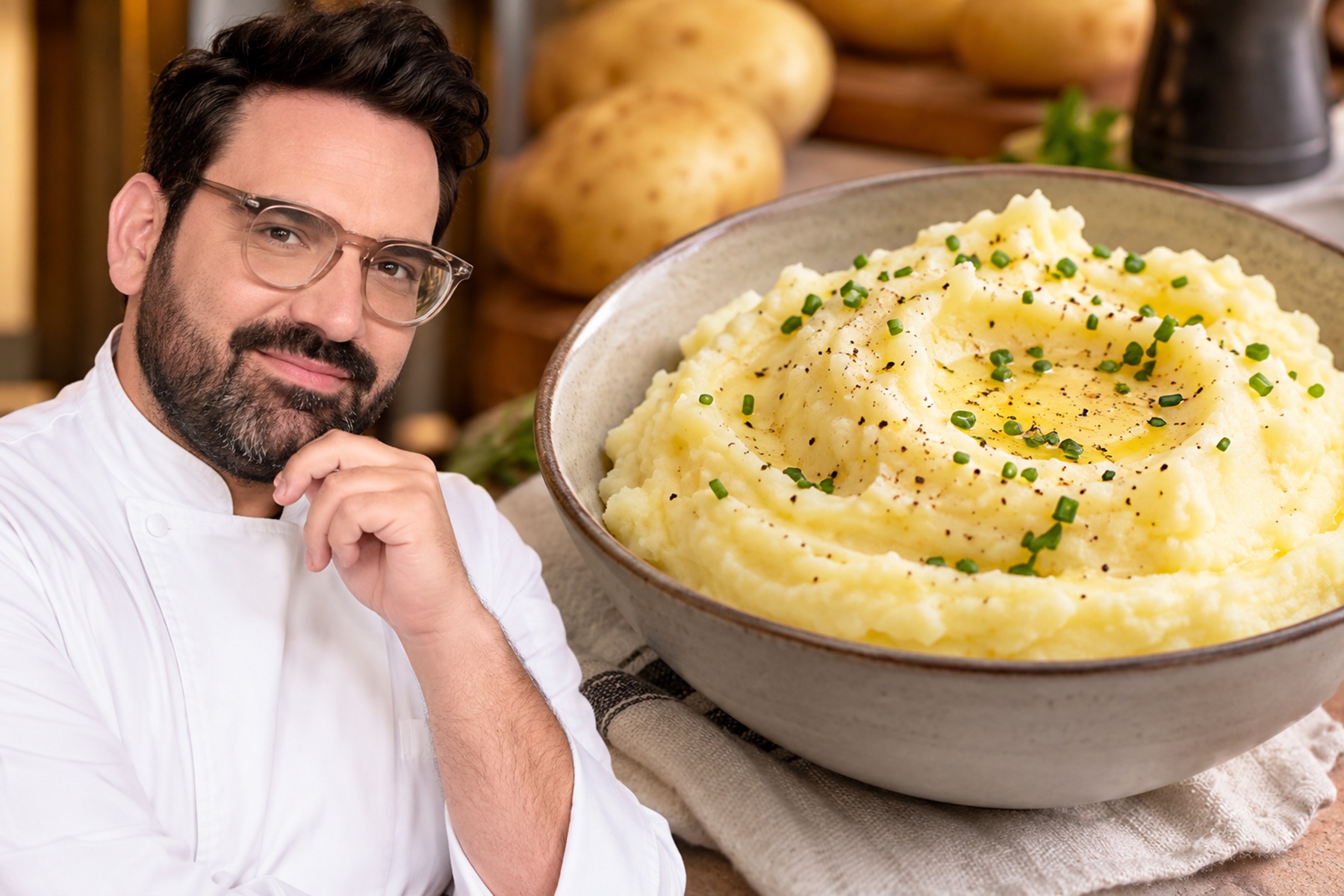 Damián Betular reveló el secreto para hacer un puré de papas perfecto: el ingrediente inesperado que usa su mamá