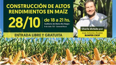 Bumper Crop dará una charla gratuita en Roca: maíz de alto rendimiento y el futuro de los valles de Río Negro
