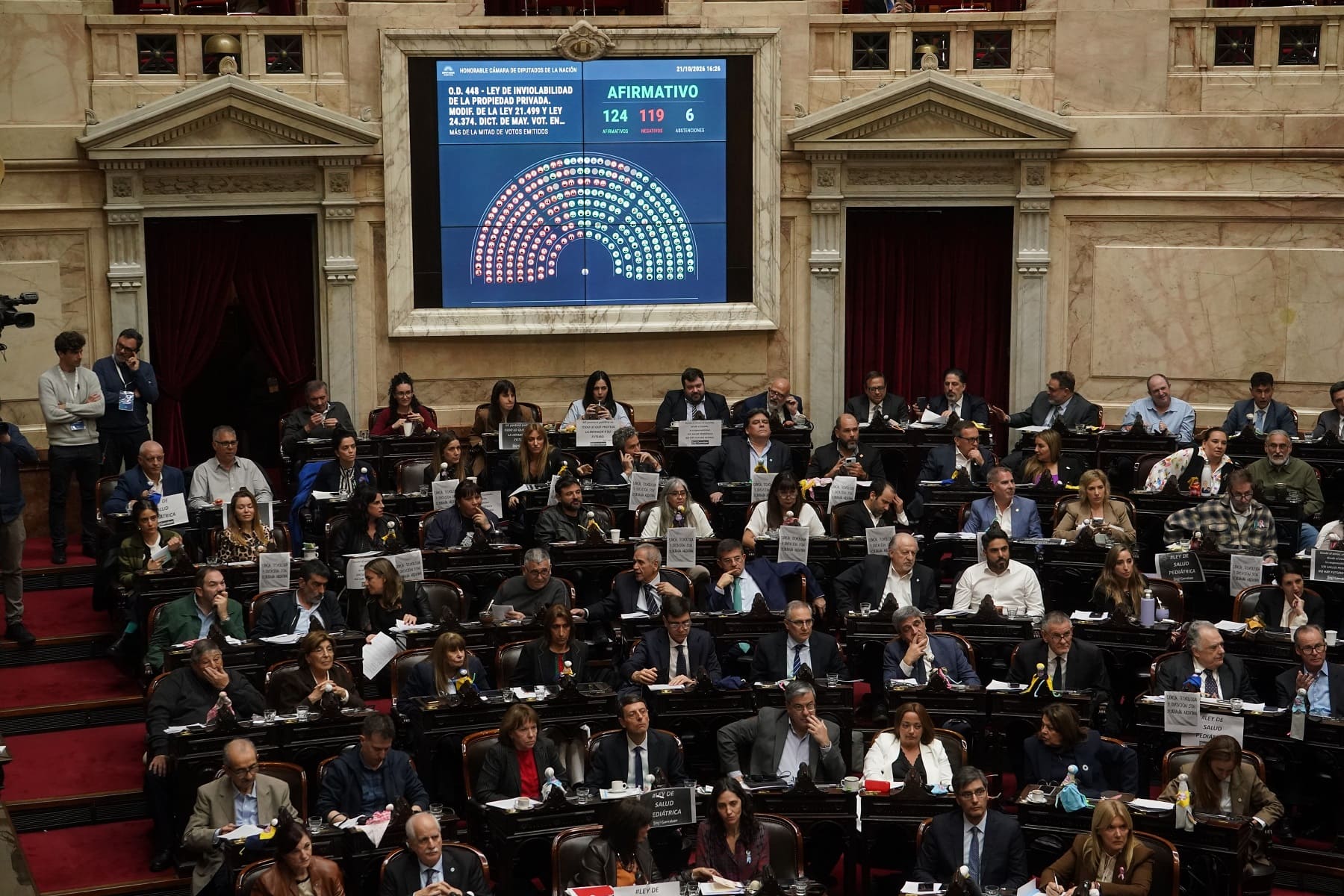 La Cámara de Diputados aprueba la restitución de la Ley de Tierras