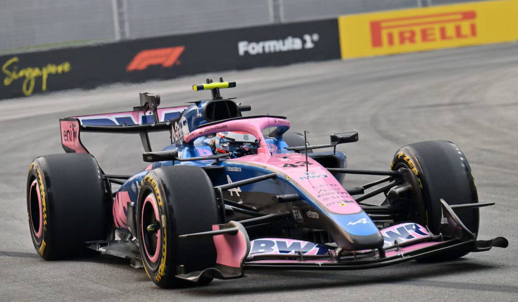 Franco Colapinto partió 15° en el GP de Singapur con su Alpine