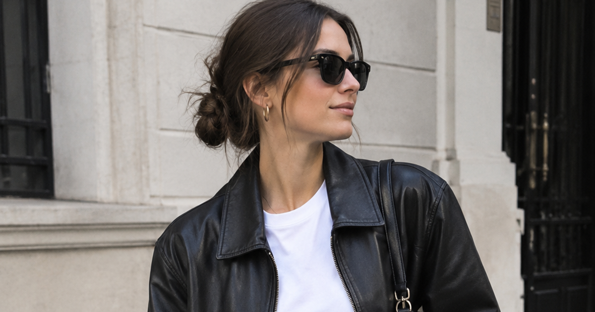 La campera de cuero, prenda ideal para la primavera en Patagonia
