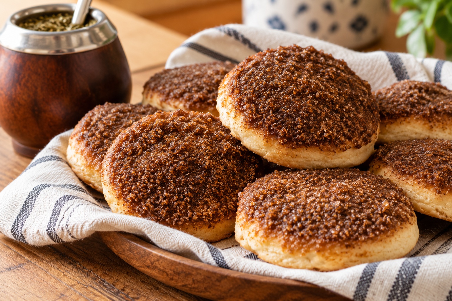 Receta sencilla de tortitas negras caseras para acompañar el mate