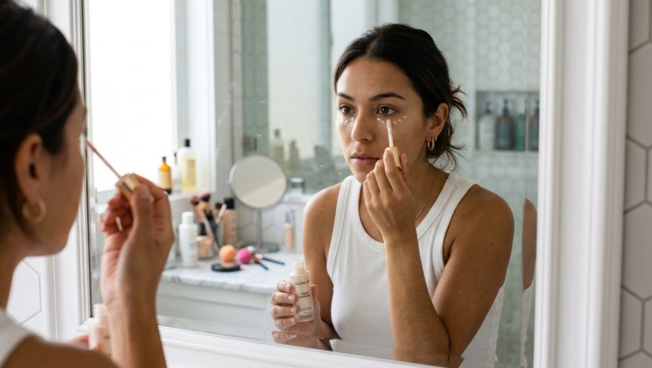 truco viral para disimular ojeras. 