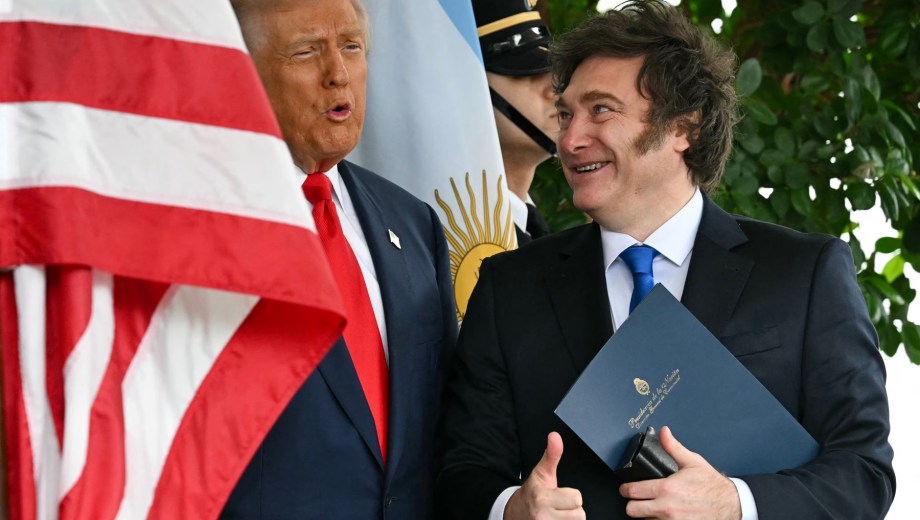 Javier milei y Donald Trump.