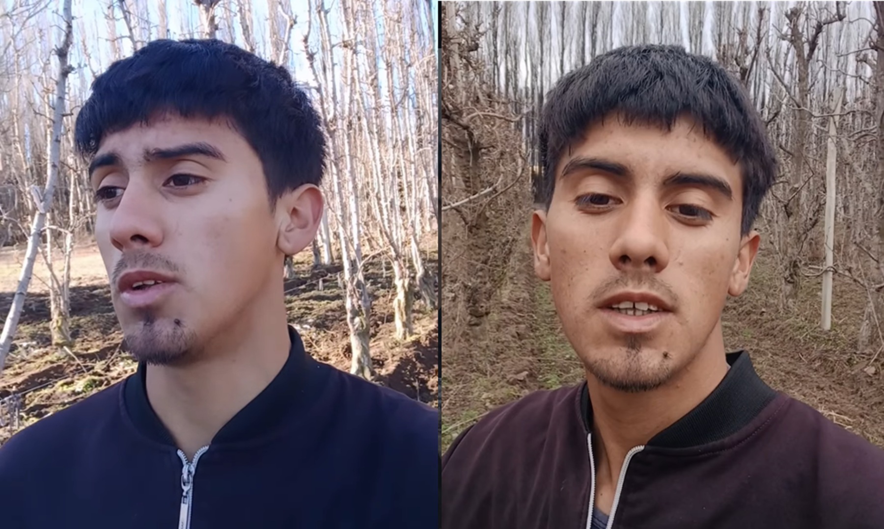 Tiene 19 años, vino del norte a trabajar en la poda de Neuquén y se viralizó en redes sociales