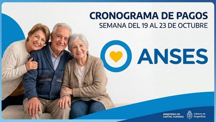 Calendario de pagos ANSES del 19 al 23 de octubre 2026.-