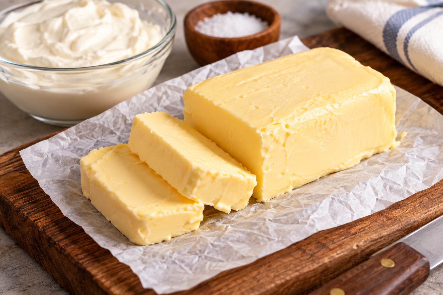Elaboración sencilla de manteca casera con solo dos ingredientes