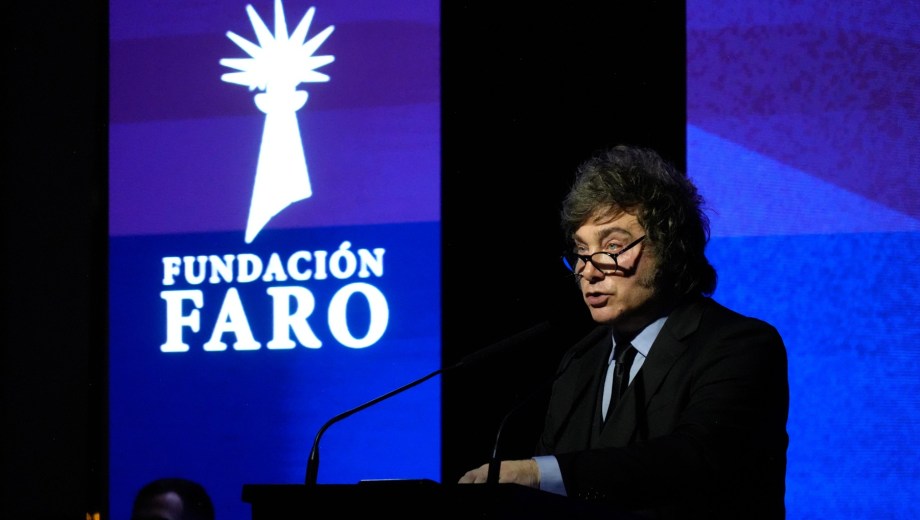 Milei participó de la Gala Anual de la Fundación Faro 2026.