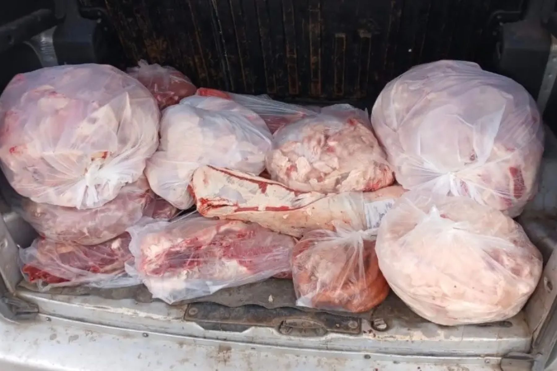 Detenido con 182 kilos de carne en Ruta 22 durante un control