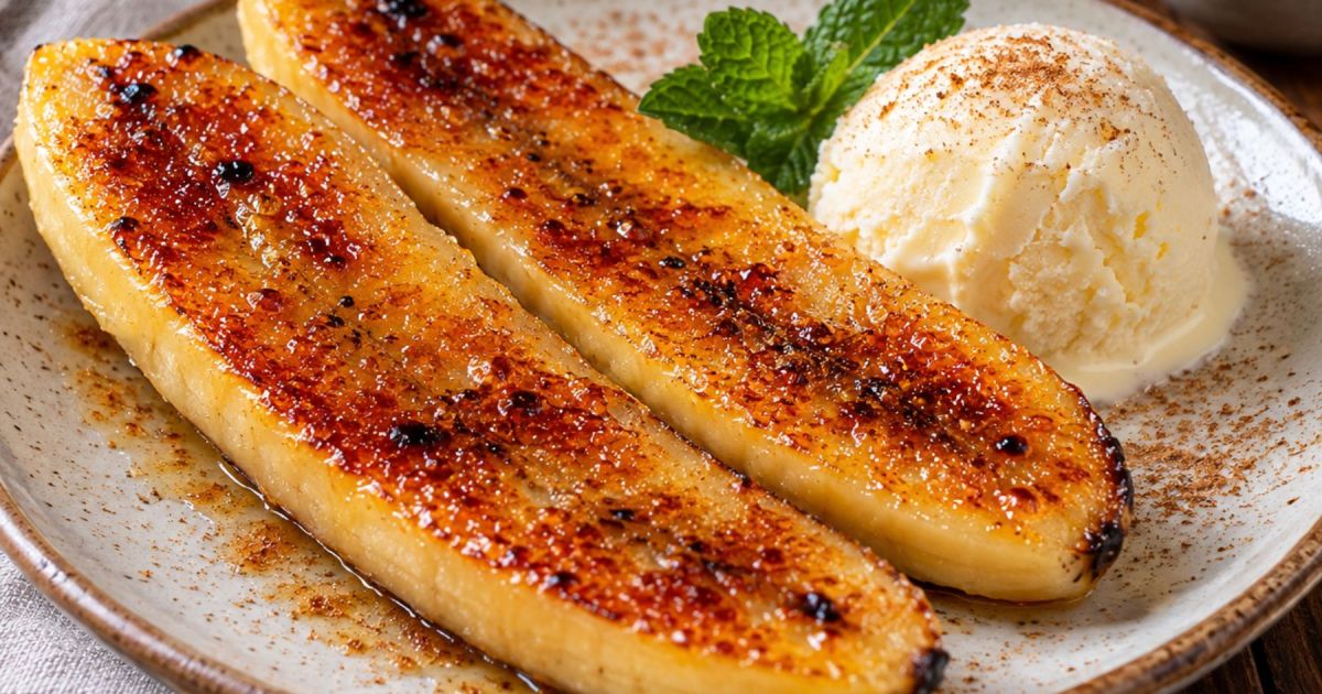 Cómo preparar un delicioso plátano brûlée en casa