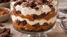 Imagen de Triffle de dulce de leche y brownie: el postre irresistible que combina cremosidad y chocolate
