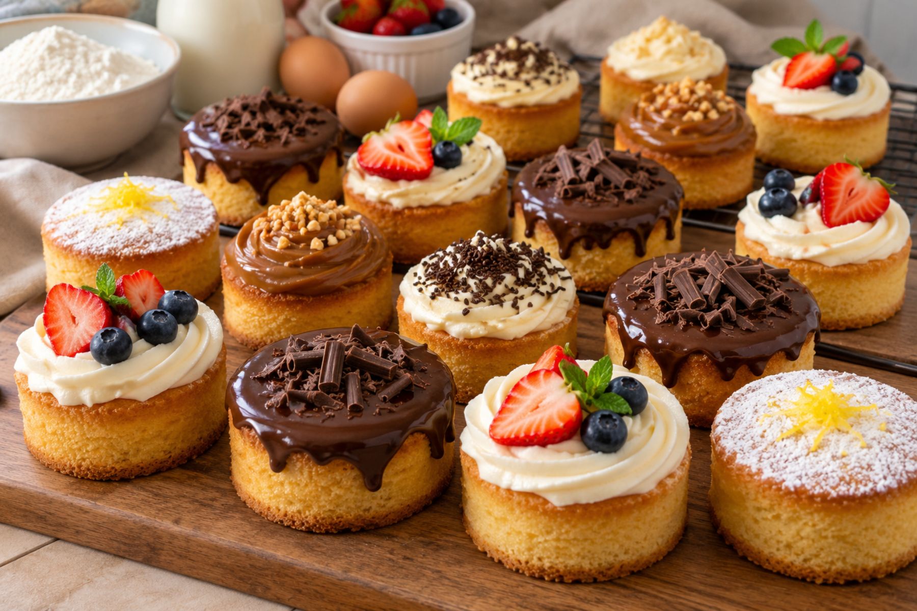 Receta para emprender: 16 mini tortas con un kilo de harina