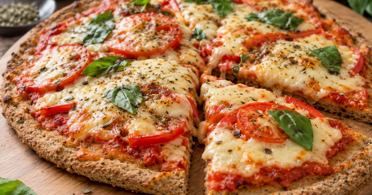 Receta de pizza saludable con harina de trigo sarraceno