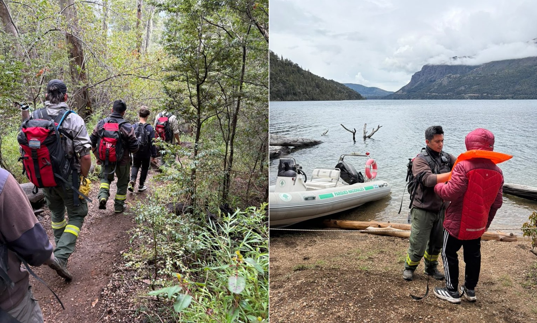 Rescatan a un adolescente perdido en el Parque Nacional Nahuel Huapi