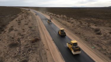 La repavimentación  de la Ruta 6 en Neuquén, entre Rincón de los Sauces y Catriel, ya alcanzó el 57% de avance