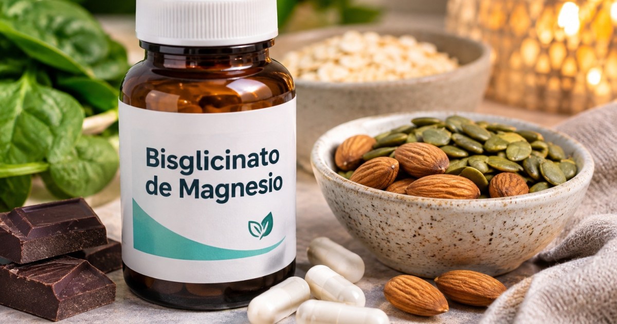 Bisglicinato de magnesio: beneficios y precauciones en su consumo