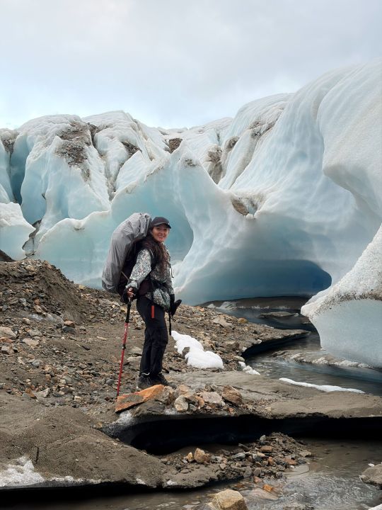 Maricé Ramírez en la Patagonia