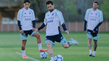 En fotos | Lionel Messi volvió a entrenarse con la Selección Argentina antes de su despedida en el Monumental
