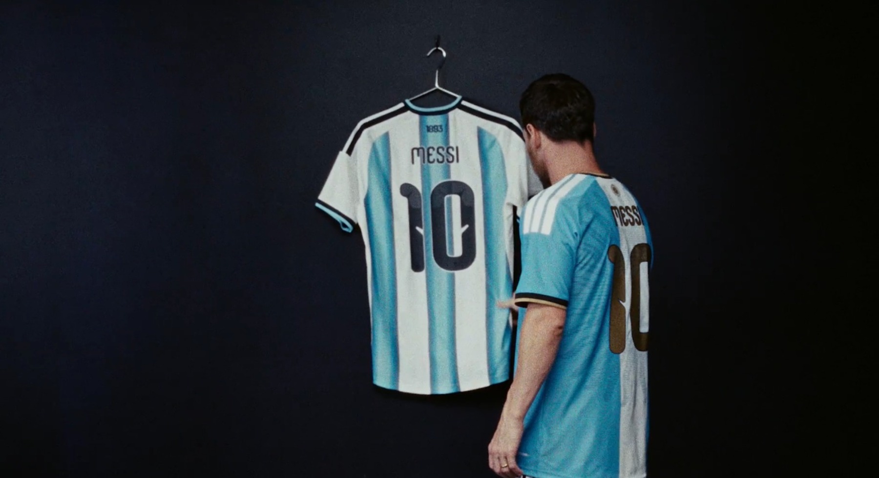 Lionel Messi antes de su último partido con la Selección Argentina ...