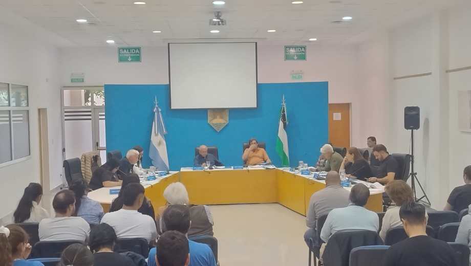 La sesión del Concejo Deliberante de este martes en Roca.