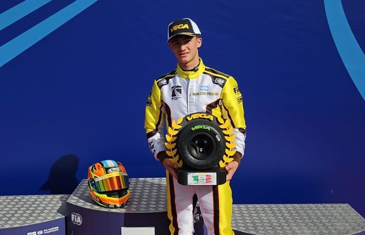 Joaquín Gorlero Pizarro se destacó en Italia al conseguir la Pole en el FIA Academy Trophy