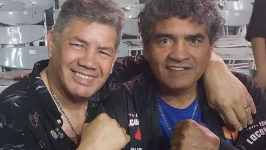 La Bestia y El Roña, rivales y amigos del boxeo. (Gentileza)