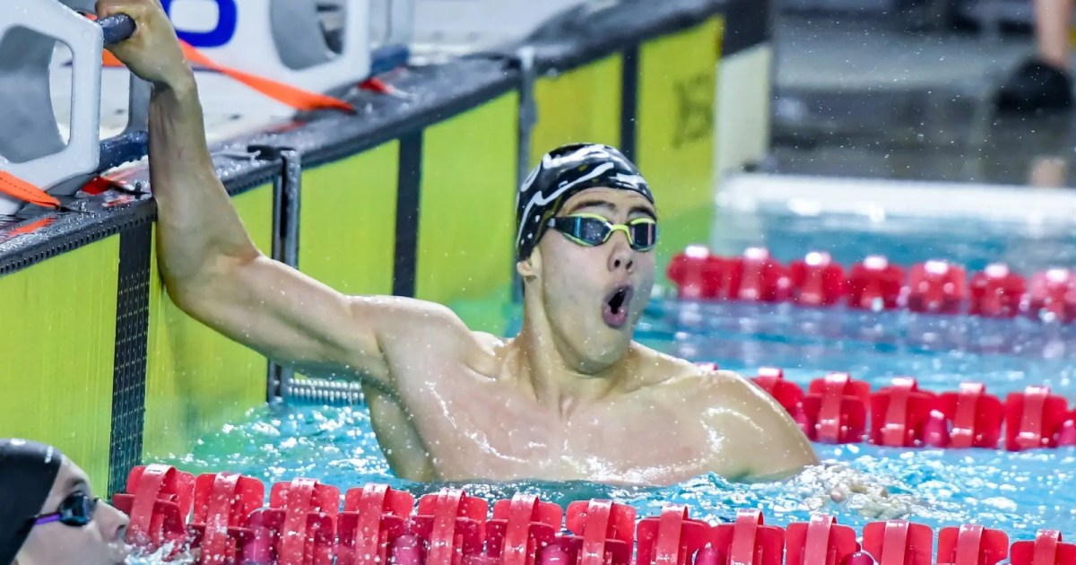 Federico Bottos establece récords argentinos en natación durante torneo en Buenos Aires