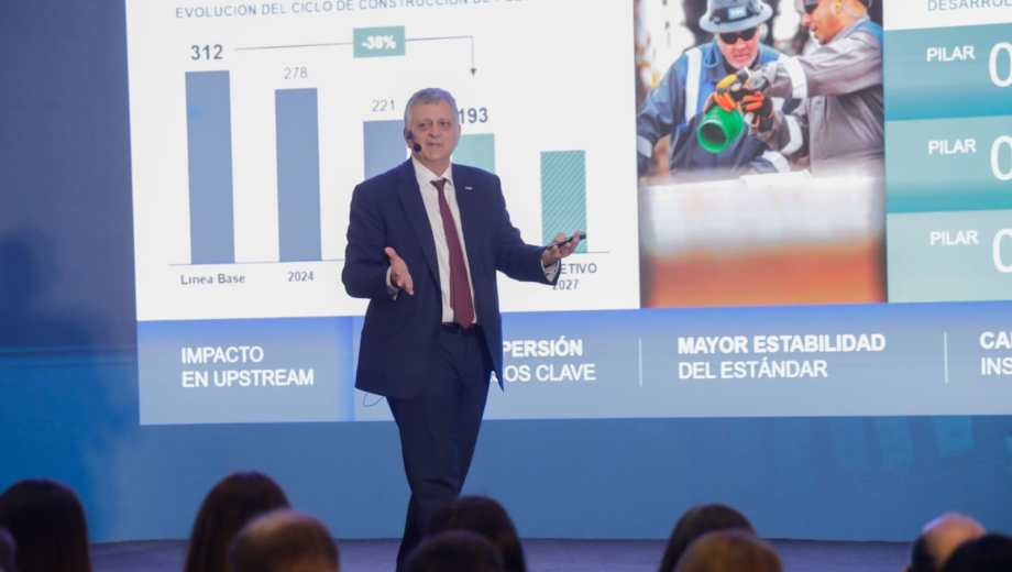 Perspectivas. El CEO de YPF, Horacio Marín mostró el futuro de la compañía (Foto: Emiliano Ortíz).