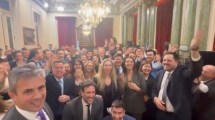 Imagen de Javier Milei cumplió 56 años: los festejos de La Libertad Avanza en Diputados y la carta de un empresario
