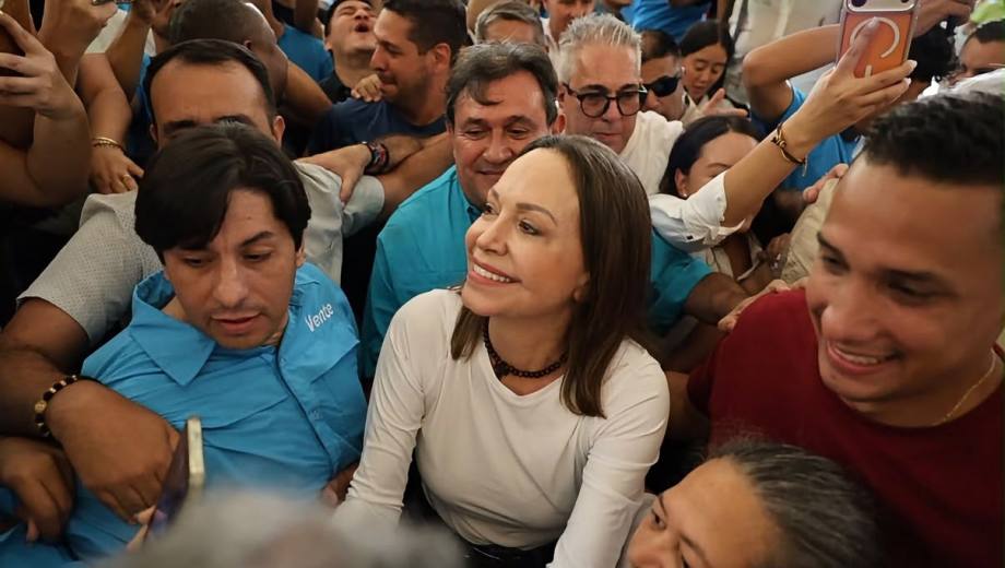 María Corina Machado regresó a Venezuela. Foto: gentileza.