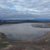 Imagen de La laguna Carrilaufquen, en Jacobacci, recuperó el agua después de más de una década de sequía