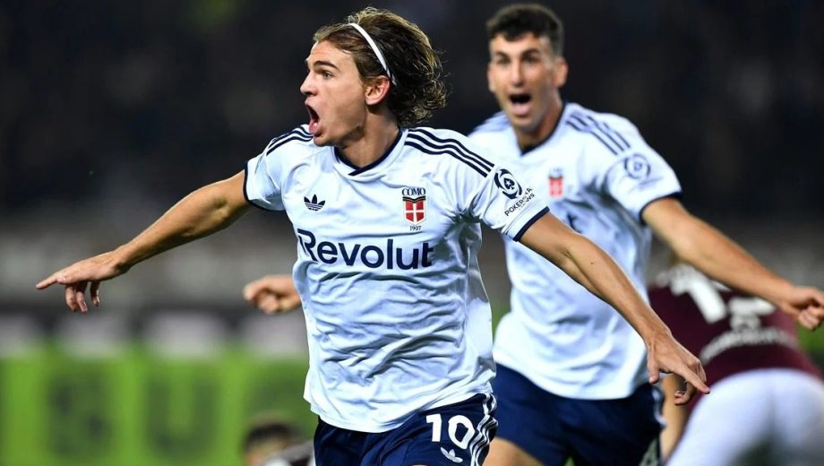 NIcolás Paz fue determinante para la victoria del Como, con una asistencia y un gol. (Foto: Getty)