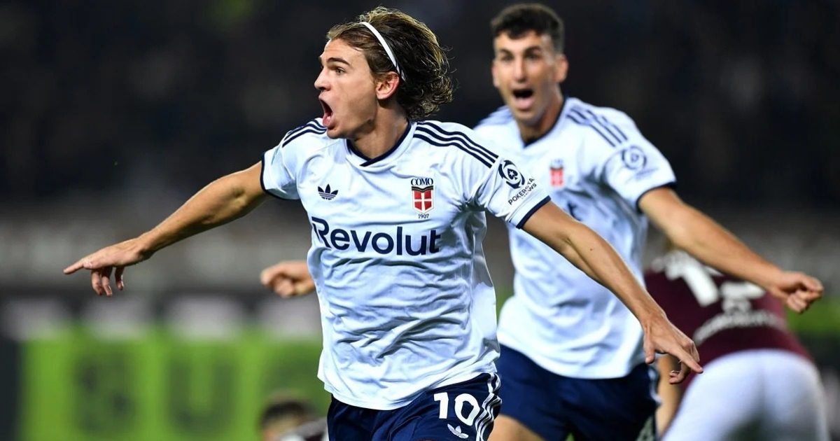 Nico Paz brilla con asistencia y gol en la victoria de Como ante Torino