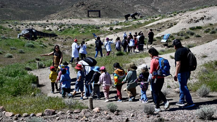 El Paleoparque abrió en marzo de este año y ya atrajo 10 mil visitantes. Foto: Chino Leiva