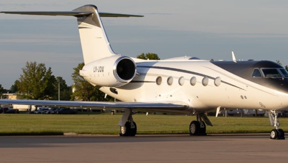 Gulfstream G400, el avión que habría querido usar Flávio Bolsonaro. Foto: Gentileza Flight Radar/ via NA.