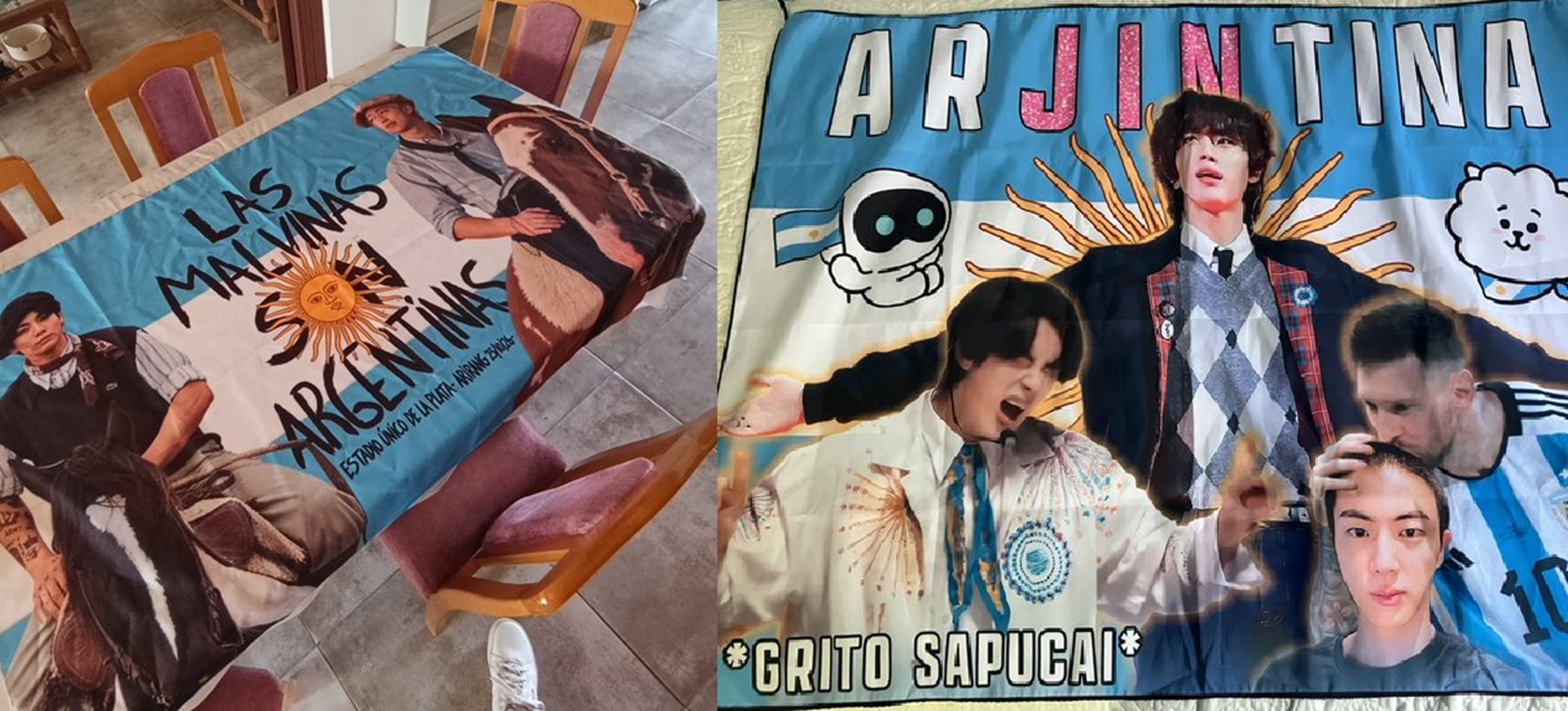 El fervor por BTS en La Plata: banderas creativas y momentos emotivos