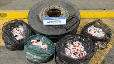 Detuvieron a un camionero argentino por intentar ingresar a Chile con casi 400 medicamentos veterinarios ocultos en una rueda