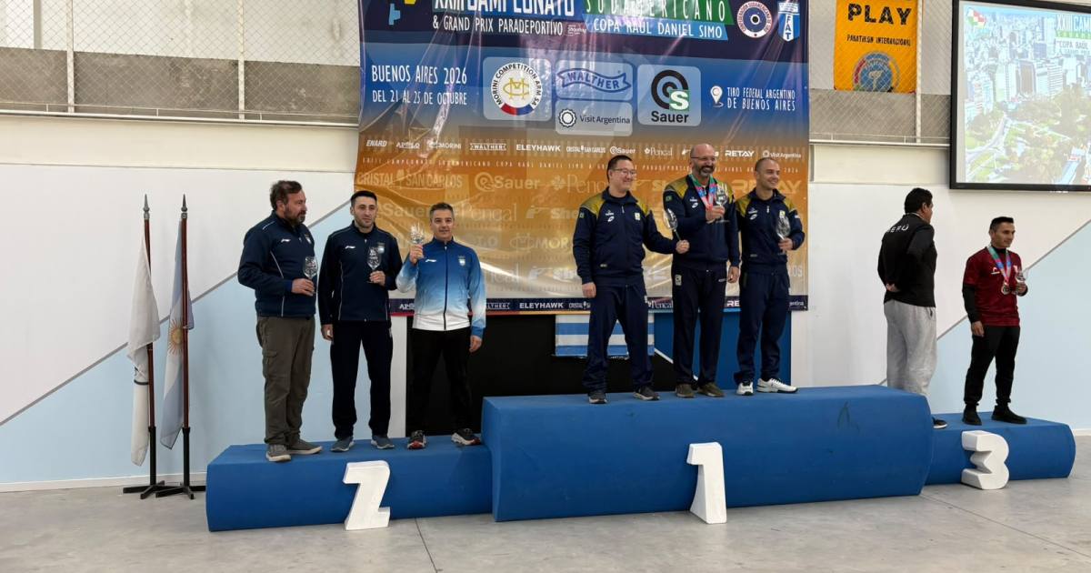 Alejandro Villani destacó en el Campeonato Sudamericano de Tiro en Buenos Aires