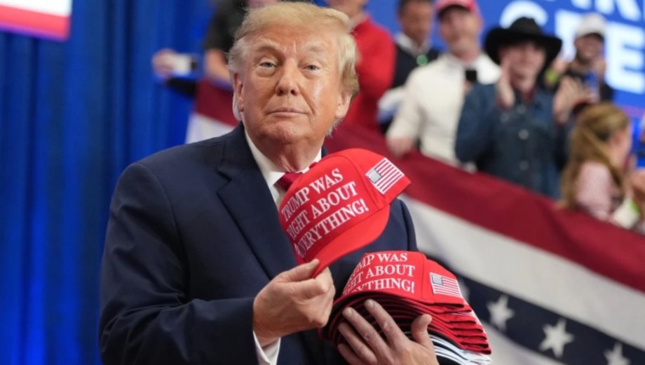 Donald Trump en un acto de campaña en Estados Unidos. Foto: AP.