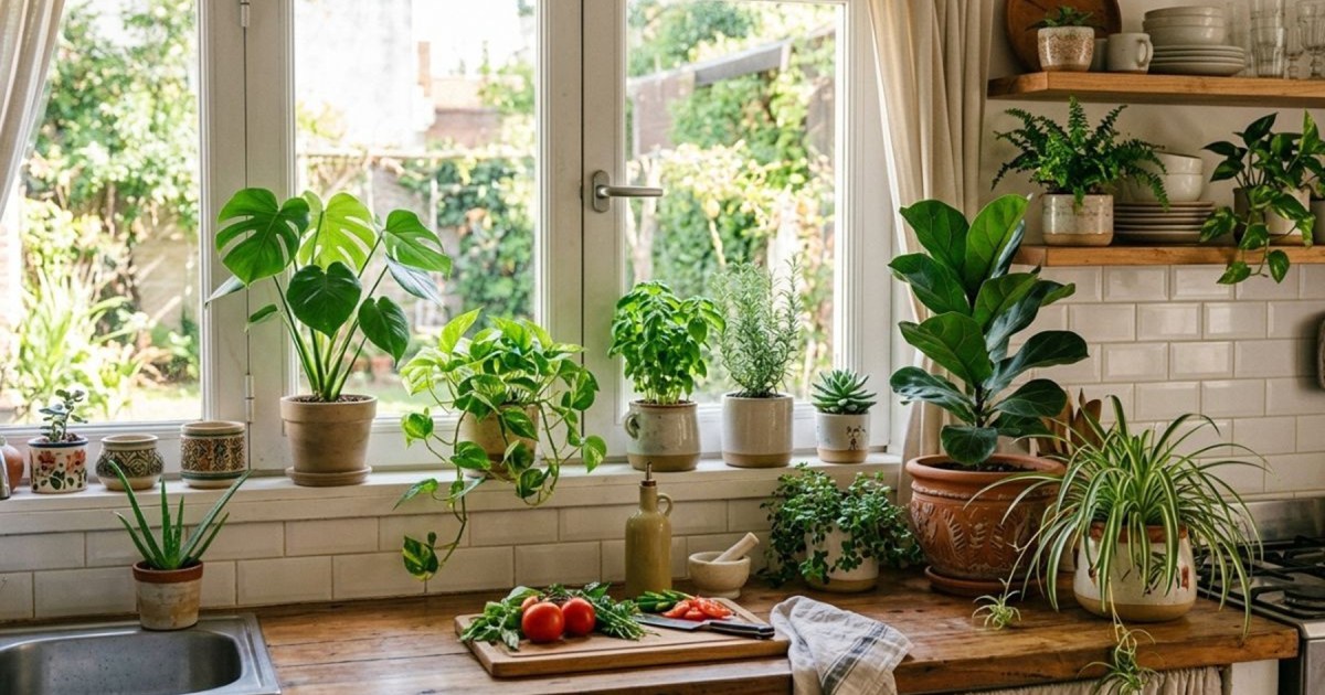 Tres plantas ideales para sumarle frescura a la cocina